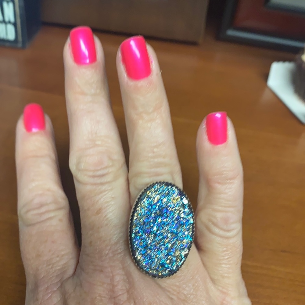 Sterling Silver Druzy Ring